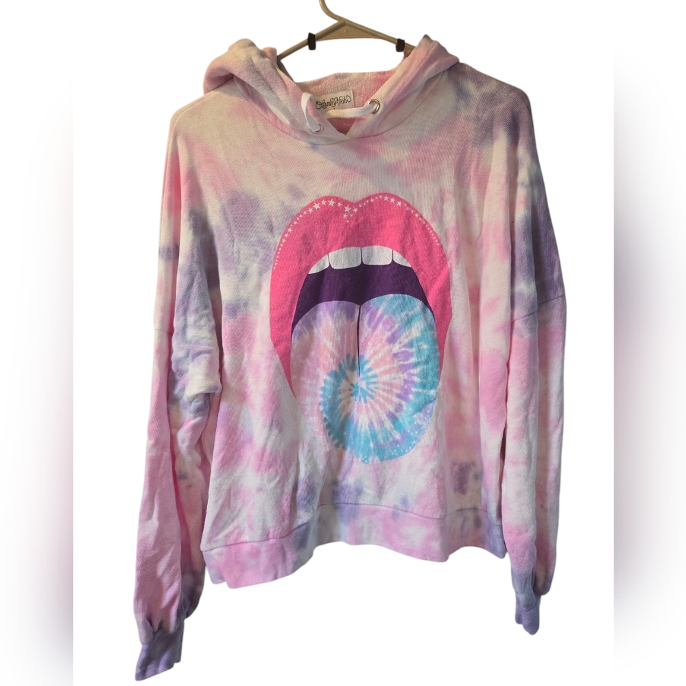 NWT Lauren Moshi Anissa Tye-dye Tongue hoodie - Picture 3 of 8